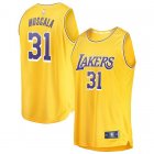 Camiseta Mike Muscala 31 Los Angeles Lakers Icon Edition Amarillo Hombre